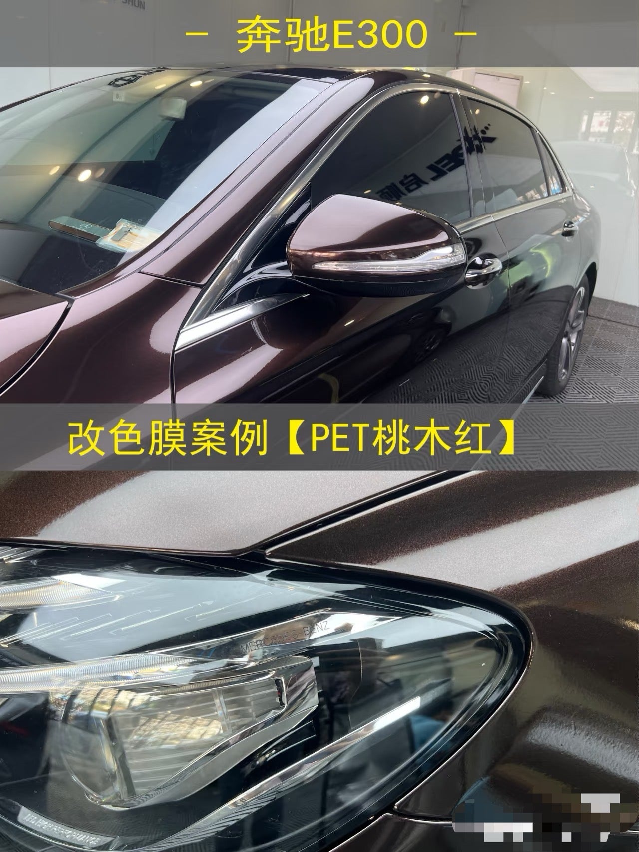 PET mahogany red