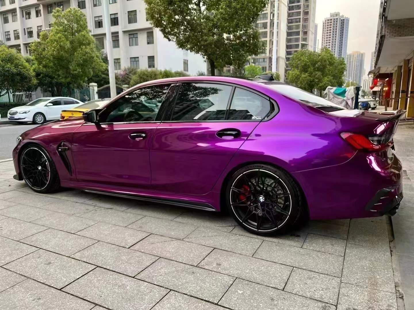 PET Metallic Grape Purple Car Wrap Film