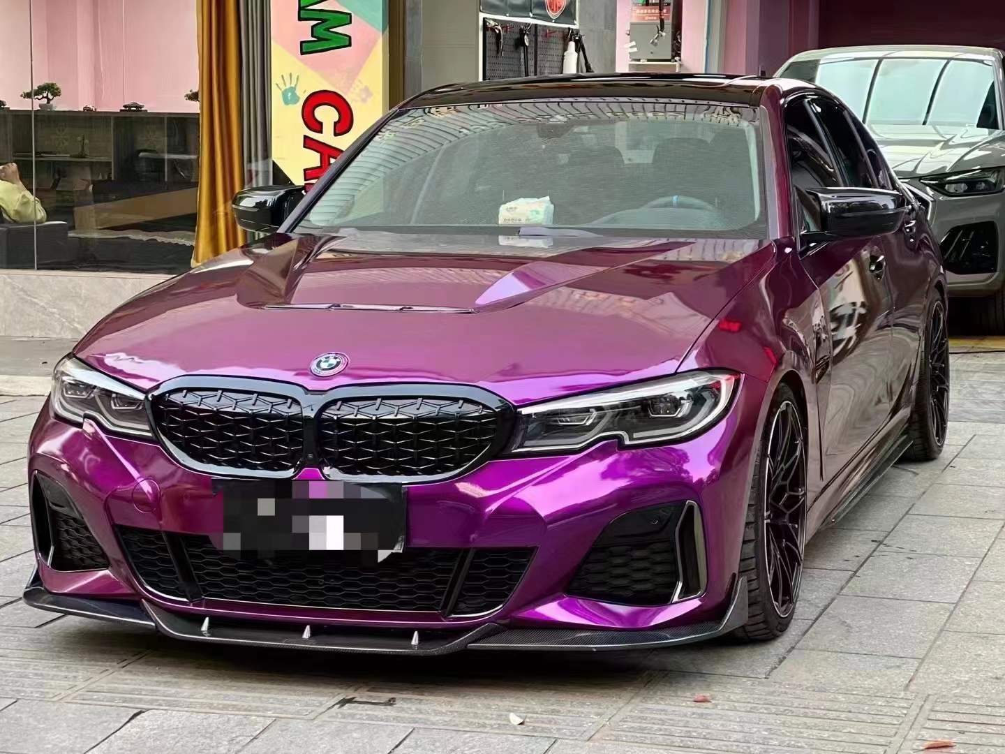PET Metallic Grape Purple Car Wrap Film
